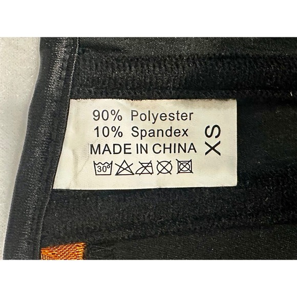 Orange Brocade Corset Top Lace Up‎ Back Steampunk Burlesque XS - Picture 4 of 4